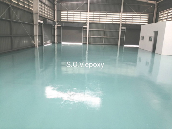 เคลือบพื้น Epoxy Coating พื้นโกดัง