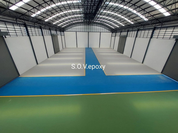 เคลือบพื้น PU-LF ความหนา 3 มิล โรงงานพลาสติกบางพลี